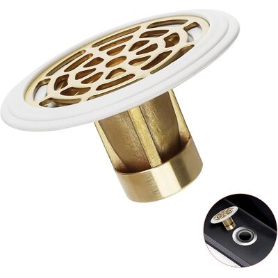 OEM Scarico A Pavimento, Valvola Antiodore In Ottone Addensato, Scarico A Pavimento Antiodore, Con Anello In Gomma, Previene Gli Odori, Adatto Per Fori Di Drenaggio A Pavimento Con Un Diametro Di 27-55 Mm OEM Scarico A Pavimento, Valvola Antiodore In Ottone Addensato, Scarico A Pavimento Antiodore, Con Anello In Gomma, Previene Gli Odori, Adatto Per Fori Di Drenaggio A Pavimento Con Un Diametro Di 27-55 Mm