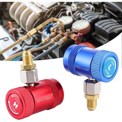 XISRENS R1234yf Raccordi Rapidi Per Refrigerante Per Condizionamento Aria R1234yf Lato Superiore/inferiore R1234yf Raccordi Manuali Adattatori Di Connettori Con Porta Maschio Da 1/4" XISRENS R1234yf Raccordi Rapidi Per Refrigerante Per Condizionamento Aria R1234yf Lato Superiore/inferiore R1234yf Raccordi Manuali Adattatori Di Connettori Con Porta Maschio Da 1/4"