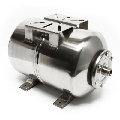 WILTEC - Vaso Di Espansione 50 L Orizzontale Acciaio Inox Per Impianti Idrici, Sistemi Autoclave, Membrana Epdm WILTEC - Vaso Di Espansione 50 L Orizzontale Acciaio Inox Per Impianti Idrici, Sistemi Autoclave, Membrana Epdm