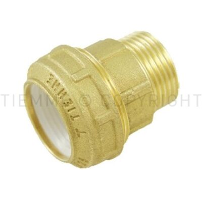 TIEMME Raccordo Multistrato 32 X 1 Maschio Ottone Uni Iso 228 3430001 TIEMME Raccordo Multistrato 32 X 1 Maschio Ottone Uni Iso 228 3430001