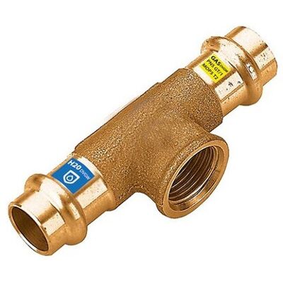FRABO Raccordo A T Bronzo 1/2" X 15 Mm A Pressare Femmina FRABO Raccordo A T Bronzo 1/2" X 15 Mm A Pressare Femmina