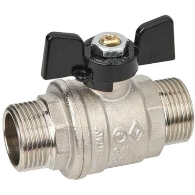 Bugatti "valvola A Sfera Passaggio Totale M/m Farfalla Alluminio 3/4"""" Dn20 - Pn40" Bugatti "valvola A Sfera Passaggio Totale M/m Farfalla Alluminio 3/4"""" Dn20 - Pn40"