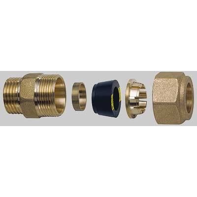 FAR Niples Maschio Con Kit Di Tenuta Per Tubo Rame - 1/2 X 18 FAR Niples Maschio Con Kit Di Tenuta Per Tubo Rame - 1/2 X 18