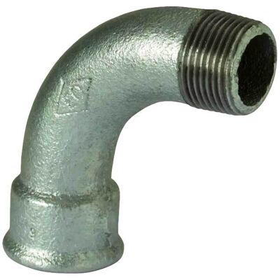 GEBO "curva A 90° Maschio/femmina In Ghisa Zincata 2""""1/2" GEBO "curva A 90° Maschio/femmina In Ghisa Zincata 2""""1/2"