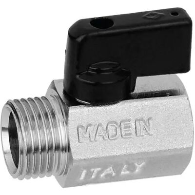 Bugatti Valvola Arresto A Sfera Mignon In Ottone Con Leva Maschio Femmina 1/2' Bugatti Valvola Arresto A Sfera Mignon In Ottone Con Leva Maschio Femmina 1/2'