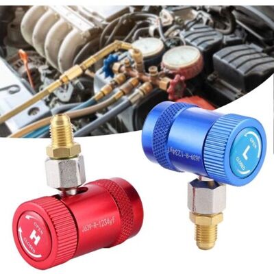 XISRENS R1234yf Raccordi Rapidi Per Refrigerante Per Condizionamento Aria R1234yf Lato Superiore/inferiore R1234yf Raccordi Manuali Adattatori Di Connettori Con Porta Maschio Da 1/4" XISRENS R1234yf Raccordi Rapidi Per Refrigerante Per Condizionamento Aria R1234yf Lato Superiore/inferiore R1234yf Raccordi Manuali Adattatori Di Connettori Con Porta Maschio Da 1/4"