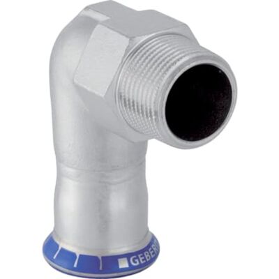 Curva di transizione Geberit 35 mm x 5/4 acciaio inossidabile - Raccordo Curva di transizione Geberit 35 mm x 5/4 acciaio inossidabile - Raccordo