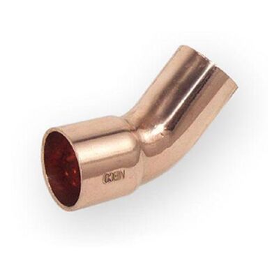 CONEX Gomito In Rame Da 18 Mm, 45 Gradi, Manicotto/nipplo CONEX Gomito In Rame Da 18 Mm, 45 Gradi, Manicotto/nipplo