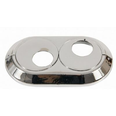 Collari copritubo radiatore in PVC cromato 28mm Wirquin Collari copritubo radiatore in PVC cromato 28mm Wirquin