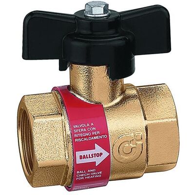 CALEFFI Valvola A Sfera 3/4 Con Ritegno Incorporato 327500 CALEFFI Valvola A Sfera 3/4 Con Ritegno Incorporato 327500
