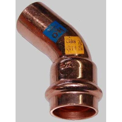 Made in Italy Curva Rame A Pressare 45° Maschio/femmina - 18 X 18 Made in Italy Curva Rame A Pressare 45° Maschio/femmina - 18 X 18