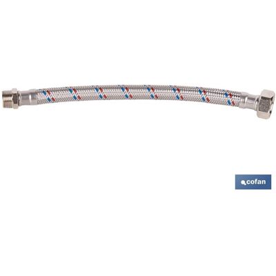 COFAN Connettore Flessibile Inox Dn13 Per Termo 30 Cm COFAN Connettore Flessibile Inox Dn13 Per Termo 30 Cm