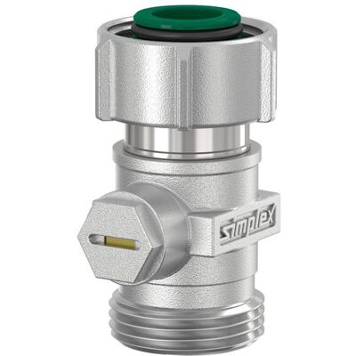 SIMPLEX Flamco Rubinetto A Sfera Singolo Excl. Passaggio Diretto D2/ag G3/4i X G3/4a Ms Nichelato Con Cono, F10020 SIMPLEX Flamco Rubinetto A Sfera Singolo Excl. Passaggio Diretto D2/ag G3/4i X G3/4a Ms Nichelato Con Cono, F10020