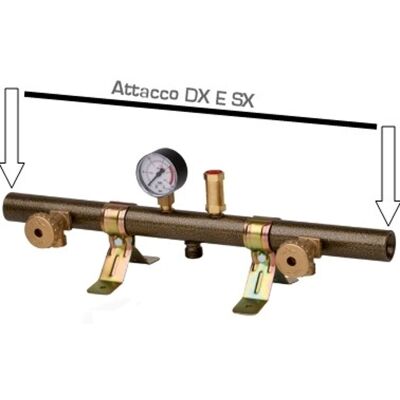 UNIVERSALE - Centralina 2 Vie Con Manometro E Valvola Senza Flessibili Attacco Dx E Sx UNIVERSALE - Centralina 2 Vie Con Manometro E Valvola Senza Flessibili Attacco Dx E Sx