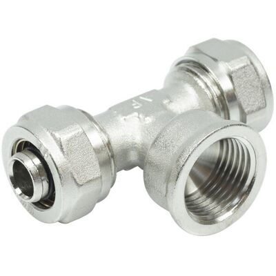 OEM Raccordo A T A Vite Tycner Pex 16x1/2''x16 Filettatura Interna OEM Raccordo A T A Vite Tycner Pex 16x1/2''x16 Filettatura Interna