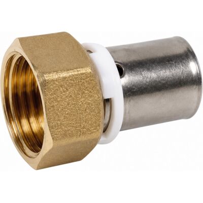 PBTUB Raccordo multilayer in ottone con dado girevole femmina - raccordo PBTUB Raccordo multilayer in ottone con dado girevole femmina - raccordo