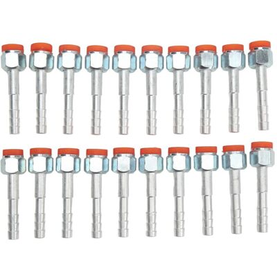 OEM 20 Raccordi Universali Dritti In Alluminio Ad Alta Resistenza Per Tubi Di Climatizzazione Di Auto E Camion, Da 3/8 Di Pollice. OEM 20 Raccordi Universali Dritti In Alluminio Ad Alta Resistenza Per Tubi Di Climatizzazione Di Auto E Camion, Da 3/8 Di Pollice.
