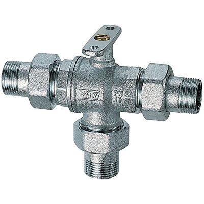 Valvola di zona FAR 3020 a 3 vie - Ottone, Cromo, 1/2" - Riscaldamento & Raffreddamento Valvola di zona FAR 3020 a 3 vie - Ottone, Cromo, 1/2" - Riscaldamento & Raffreddamento