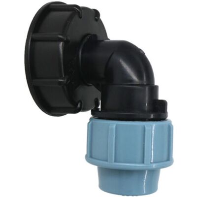 OEM Connettore Per Valvola Serbatoio Acqua S60x6 Ibc 20/25/32mm, Adattatore A Gomito Per Montaggio Su Fusto - 32mm OEM Connettore Per Valvola Serbatoio Acqua S60x6 Ibc 20/25/32mm, Adattatore A Gomito Per Montaggio Su Fusto - 32mm
