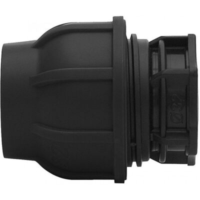 GEBO Tappo Di Serraggio Pp 25 Pn16 Pn16, Per Tubi In Pe, Nero GEBO Tappo Di Serraggio Pp 25 Pn16 Pn16, Per Tubi In Pe, Nero