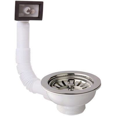 OEM Piletta Picnic Per Lavello Con Foro 90mm E Troppo Pieno In Polipropilene Omp Tea 133.605.6 OEM Piletta Picnic Per Lavello Con Foro 90mm E Troppo Pieno In Polipropilene Omp Tea 133.605.6