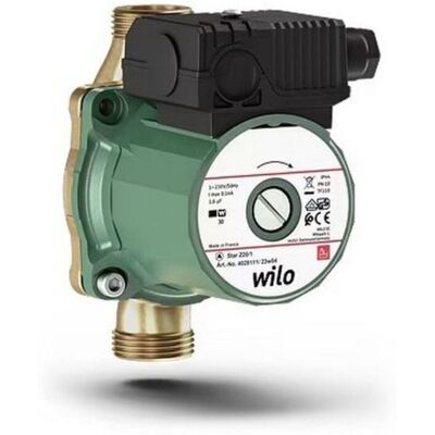 Acer Circolatore Ricircolo Acqua Calda Sanitaria Rp 1" - Wilo Star-z 20/1 Acer Circolatore Ricircolo Acqua Calda Sanitaria Rp 1" - Wilo Star-z 20/1