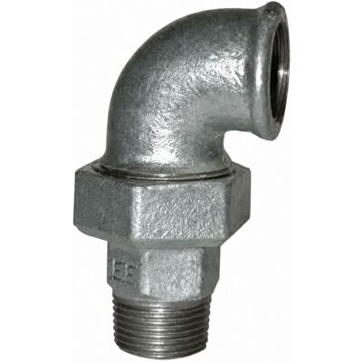 CODITAL Gomito Di Raccordo Conico, 12x17, Maschio Femmina Galvanizzato CODITAL Gomito Di Raccordo Conico, 12x17, Maschio Femmina Galvanizzato