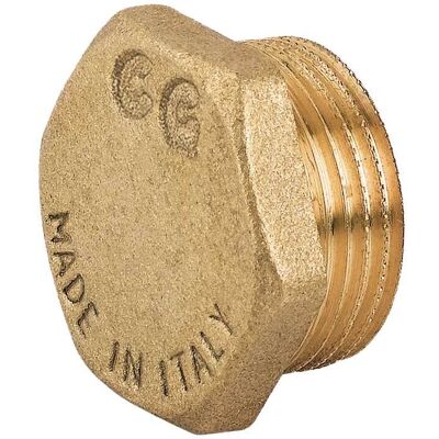 VDS "tappo Maschio Esagonale In Ottone Giallo 1""""1/2" VDS "tappo Maschio Esagonale In Ottone Giallo 1""""1/2"