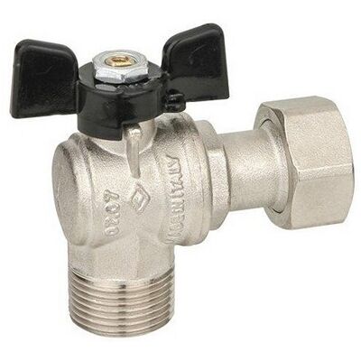 Bugatti Valvola A Sfera Ad Angolo A Passaggio Totale Mf Dado Mobile Misura: 3/4"x3/4" Dn 15 Pn 30 Bugatti Valvola A Sfera Ad Angolo A Passaggio Totale Mf Dado Mobile Misura: 3/4"x3/4" Dn 15 Pn 30