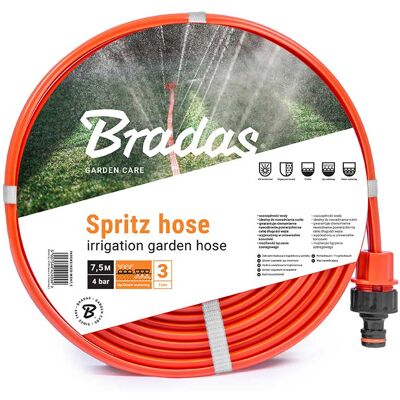 Bradas tubo spray flessibile da 7,5 m con sistema a 3 camere - tubo da giardino Bradas tubo spray flessibile da 7,5 m con sistema a 3 camere - tubo da giardino
