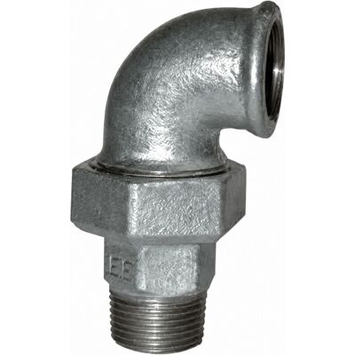 CODITAL Gomito Di Raccordo Conico, 15x21, Maschio Femmina Galvanizzato CODITAL Gomito Di Raccordo Conico, 15x21, Maschio Femmina Galvanizzato