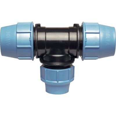 UNIDELTA Raccord Reducer Tee Fitting Pe 32mm X 25mm UNIDELTA Raccord Reducer Tee Fitting Pe 32mm X 25mm