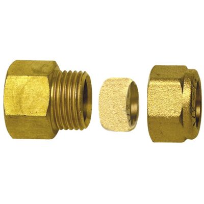 DIFF Raccordo Con Anello Di Serraggio - Dritto F3/8 X Tubo 10mm (x 10) - DIFF Raccordo Con Anello Di Serraggio - Dritto F3/8 X Tubo 10mm (x 10) -