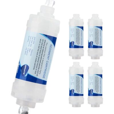 SIOKS Depuratore D'Acqua, Lavatrice, Scaldabagno, Prefiltro, Piccolo Elemento Filtrante Per Coperchio Wc Intelligente In Pp Da 5 Pollici (filettatura A 4 Punti - Filettatura A 4 Punti) SIOKS Depuratore D'Acqua, Lavatrice, Scaldabagno, Prefiltro, Piccolo Elemento Filtrante Per Coperchio Wc Intelligente In Pp Da 5 Pollici (filettatura A 4 Punti - Filettatura A 4 Punti)