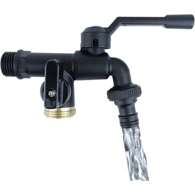 TREETALK Connettore Per Rubinetto Esterno In Rame Rubinetti A Doppia Uscita Da 1/2" Per Giardino E Uso Esterno - Divisore Per Tubo Flessibile Resistente, Ugello A Doppia Testa A 6 Punte TREETALK Connettore Per Rubinetto Esterno In Rame Rubinetti A Doppia Uscita Da 1/2" Per Giardino E Uso Esterno - Divisore Per Tubo Flessibile Resistente, Ugello A Doppia Testa A 6 Punte