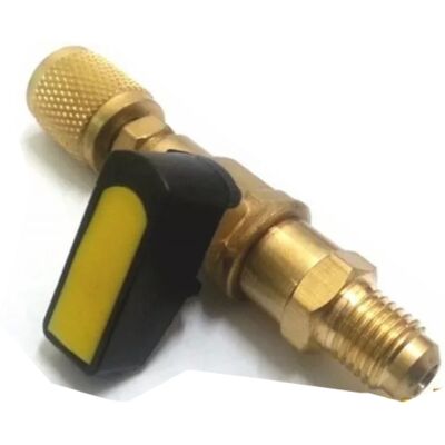 UNIVERSALE Rubinetto Ridotto Valvola Sfera Tubo Carica Freon Da 5/16f E 1/4m UNIVERSALE Rubinetto Ridotto Valvola Sfera Tubo Carica Freon Da 5/16f E 1/4m
