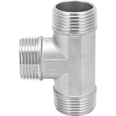 YOTOWN Connettore A T In Acciaio Inox – Filettatura Maschio G1" – Raccordo Per Tubi Da 1 Pollice YOTOWN Connettore A T In Acciaio Inox – Filettatura Maschio G1" – Raccordo Per Tubi Da 1 Pollice