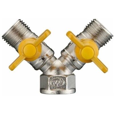 OEM Raccordo Per Tubi In Ottone Con Deviatore Del Gas, Doppia Uscita - 2 Vie. OEM Raccordo Per Tubi In Ottone Con Deviatore Del Gas, Doppia Uscita - 2 Vie.