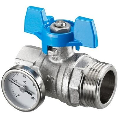 NO NAME - TOURN. ESFERA - Blu - DN20 3/4 Fx1 M - Valve NO NAME - TOURN. ESFERA - Blu - DN20 3/4 Fx1 M - Valve