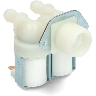UNIVERSALE Elettrovalvola Carico Acqua Doppia Lavatrice 180° UNIVERSALE Elettrovalvola Carico Acqua Doppia Lavatrice 180°
