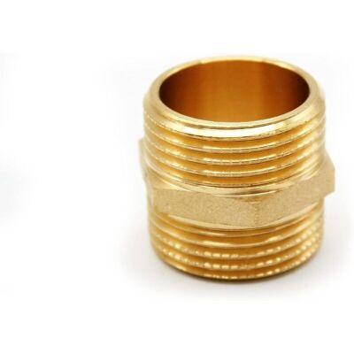 OEM 20/27 Nipplo Maschio-maschio 3/4" Raccordi Esagonali In Ottone Per Tubo Doccia, Riduttore Di Pressione Dell'acqua, Gruppo Di Sicurezza OEM 20/27 Nipplo Maschio-maschio 3/4" Raccordi Esagonali In Ottone Per Tubo Doccia, Riduttore Di Pressione Dell'acqua, Gruppo Di Sicurezza