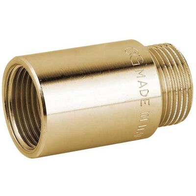 VDS "prolunga Maschio/femmina Da 3/4"""" In Ottone Giallo L.15 Mm Q.ta 10" VDS "prolunga Maschio/femmina Da 3/4"""" In Ottone Giallo L.15 Mm Q.ta 10"