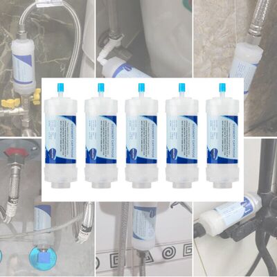 SIOKS Depuratore D'Acqua, Lavatrice, Scaldabagno, Prefiltro, Piccolo Filtro Per Coperchio Wc Intelligente In Pp Da 5 Pollici (filettatura A 4 Punti, Asta A 2 Punti) SIOKS Depuratore D'Acqua, Lavatrice, Scaldabagno, Prefiltro, Piccolo Filtro Per Coperchio Wc Intelligente In Pp Da 5 Pollici (filettatura A 4 Punti, Asta A 2 Punti)