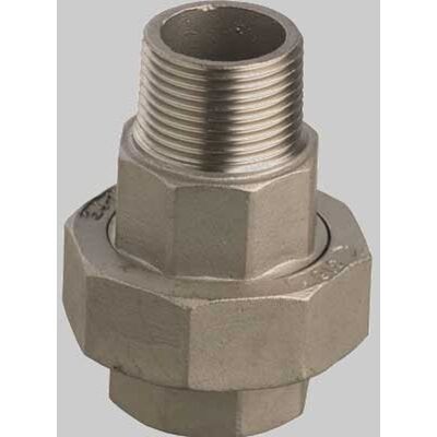 Made in Italy Bocchettone Conico Filettato M/f Dritto In Acciaio Inox - 1"" Made in Italy Bocchettone Conico Filettato M/f Dritto In Acciaio Inox - 1""