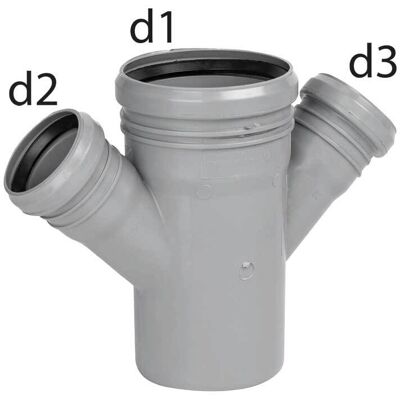 BAMPI "braga Doppia A Innesto Htda """"bamplast"""" Ø90 X Ø50 X Ø50 - 45°" BAMPI "braga Doppia A Innesto Htda """"bamplast"""" Ø90 X Ø50 X Ø50 - 45°"