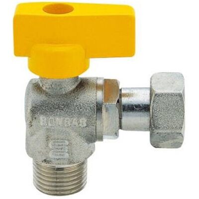 ENOLGAS Rubinetto Gas Squadra A Leva 1/2" X 3/4" Maschio/girello Per Scaldabagno ENOLGAS Rubinetto Gas Squadra A Leva 1/2" X 3/4" Maschio/girello Per Scaldabagno