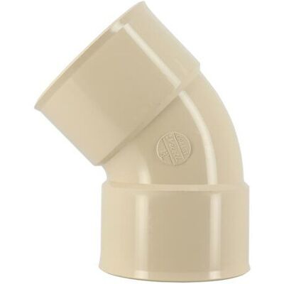 NICOLL - Gomito 45° Femmina, Per Pluviale Pvc 80, Colore Sabbia NICOLL - Gomito 45° Femmina, Per Pluviale Pvc 80, Colore Sabbia
