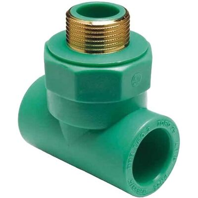 ATP "tee Filettato Maschio In Ppr Verde Pn 25 Ø25 X 3/4""""m X Ø25" ATP "tee Filettato Maschio In Ppr Verde Pn 25 Ø25 X 3/4""""m X Ø25"