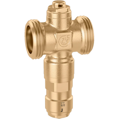 CALEFFI Valvola Antigelo Con Corpo In Ottone, Attacco 1 1/4"m 108702 Ottone CALEFFI Valvola Antigelo Con Corpo In Ottone, Attacco 1 1/4"m 108702 Ottone