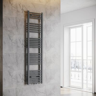 SONNI Termoarredo Scaldasalviette Radiatore Ad Acqua Calda Bagno Collegamento Intermedio 1600x400mm Grigio Antracite - SONNI Termoarredo Scaldasalviette Radiatore Ad Acqua Calda Bagno Collegamento Intermedio 1600x400mm Grigio Antracite -